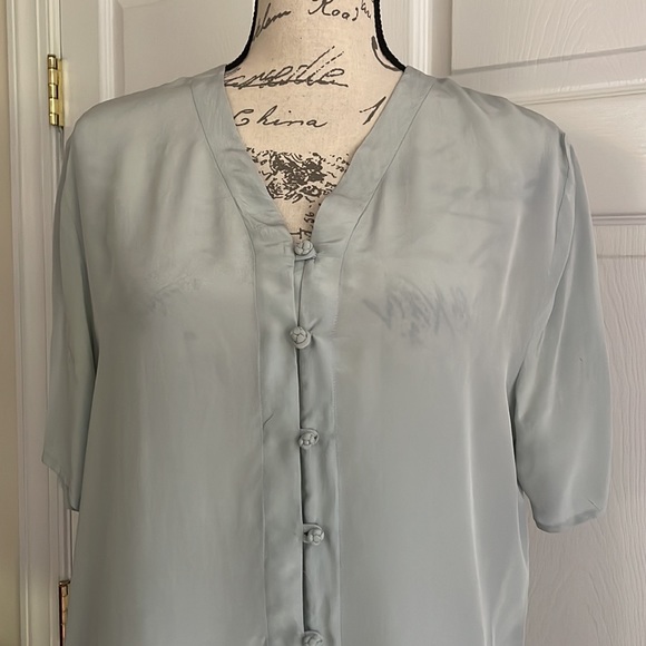 Potomac collection 100% silk buttons down shirt - Picture 2 of 8